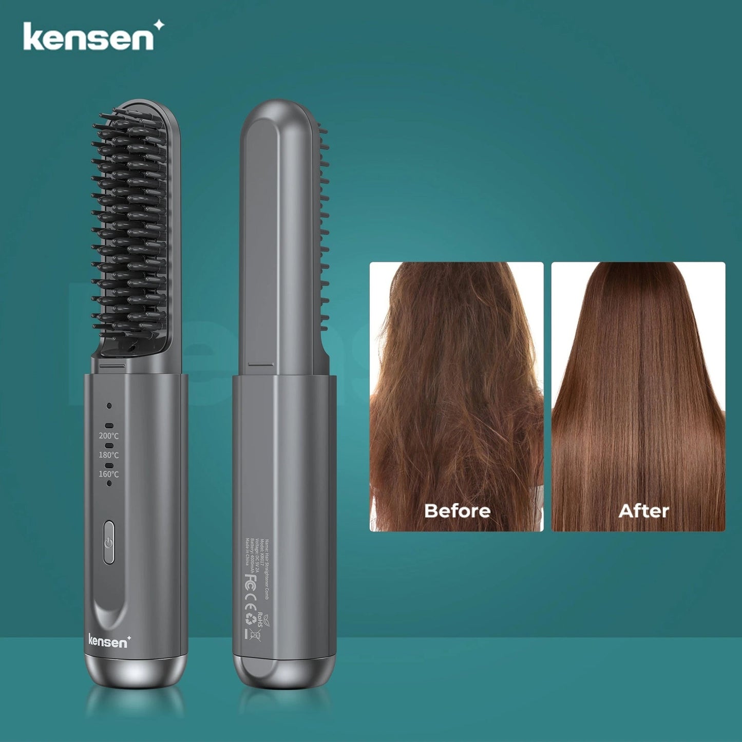 KENSEN H8 Wireless Hair Straightener